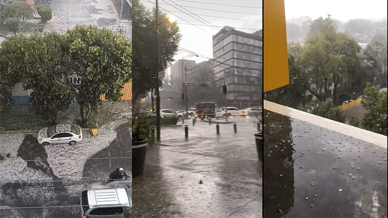 Activan Alerta Amarilla en CDMX por fuerte lluvia y caída de granizo thumbnail