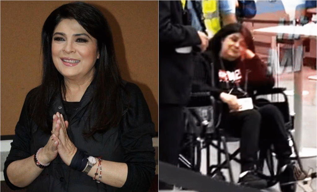 Preocupa salud de Victoria Ruffo tras aparecer en silla de ruedas thumbnail